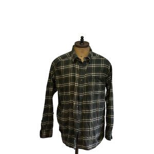 Men's XL‎ Mountain Khakis MK Long Green And Tan Buffalo Plaid